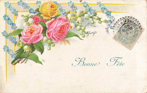 Illustree gaufree bonne - cp,