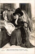 CPA S. LELOIR L'EMBARRAS DU CHOIX FEMMES PEINTRES (1271244)
