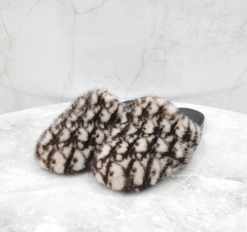 Dior mules fourrure oblique - mules,