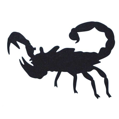 Pochoir scorpion insecte