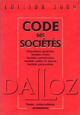 Code des sociétés, édition 2000, Collectif