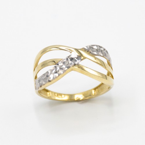 Bague jaune et blanc - jaune,