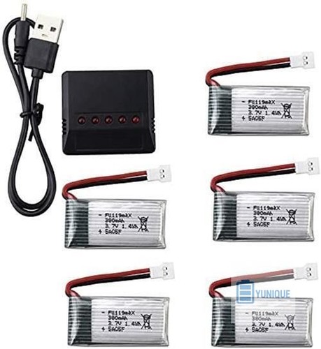 Chargeur et 5 batteries - 1,