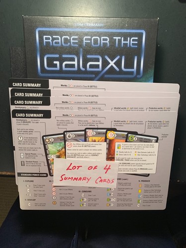 Race for the galaxy summary - race,