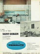publicité Advertising 0821 1960  Centre docum. St Gobain briques verre Primalith