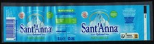 Etiquette Eau Minérale Naturelle Source Rebruant Sant'Anna 0,5 L