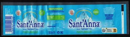 Etiquette eau minérale - eau,