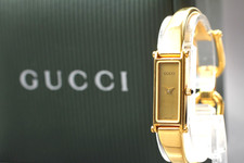 [Papier boîte presque comme neuf] Montre femme Gucci 1500L12mm cadran doré...
