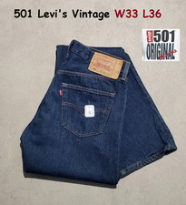 Levi's 501 Vintage Année 2001 Jeans Coupe Droite Regular W33 L36 Taille 42 /43