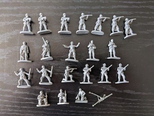 Lot figurines soldats 2eme - figurines,