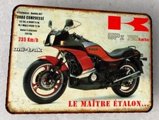 plaque métal vintage Kawasaki