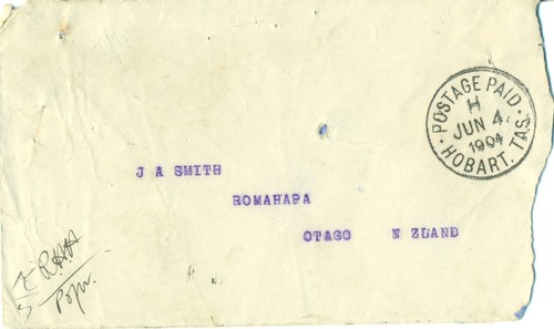 Australia tasmania 1904 cover - 1904,