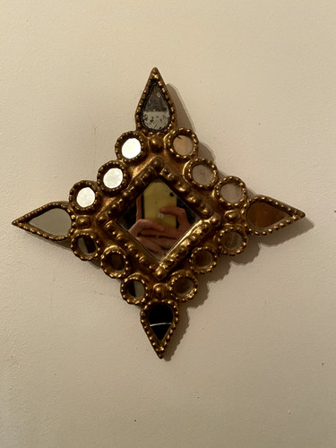 Ancien petit miroir italien