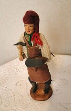 Doll Handmade Santon ancien de Provence habillé Homme cordonnier CHAVE 24cm S110