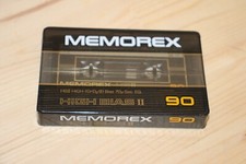 Vintage K7 audio , cassette vierge Memorex HB II High Bias 90 neuve sous blister