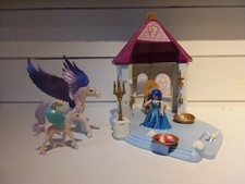 PLAYMOBIL LOT PRINCESSE/ PÉGASE CHEVAL CHÂTEAU FÉE KIOSQUE FLEURS