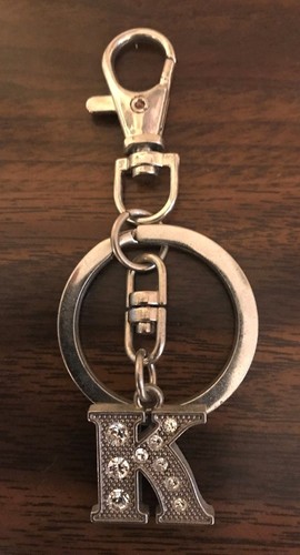 Silver keychain with cubic - silver,