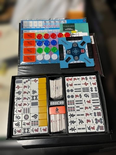Amos mahjong tile set carry - amos,
