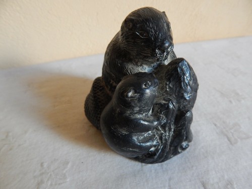 Castor son petit art - castor,