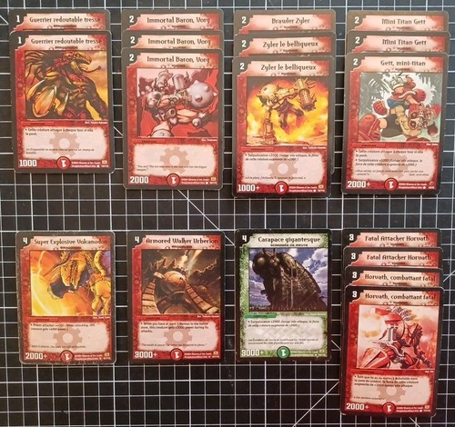 Lot cartes duel - cartes, masters