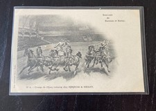 Carte postale ancienne postcard CIRQUE BARNUM ET BAILEY 4 course chars romains