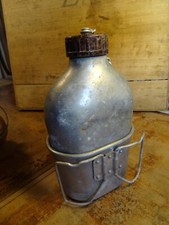ancienne Gourde+Gamelle militaire - Cantine soldat aluminium A Bourgeat
