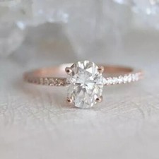 2 CT Blanc Traitée Bague