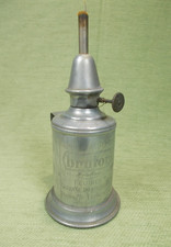Ancienne Lampe à Essence "BRULOR" - en Métal Blanc - "Garantie Inexplosible"