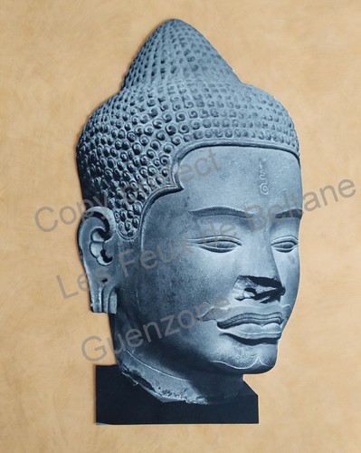 Statue art khmer decoupage - statue,
