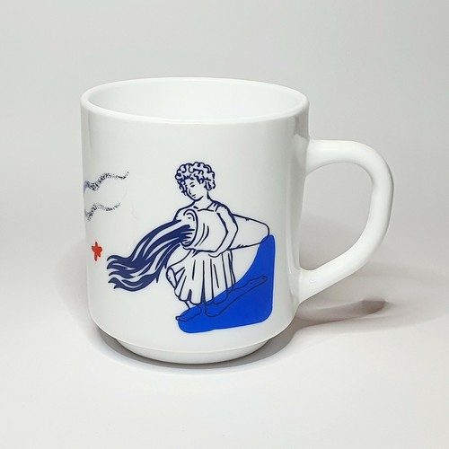 Ancien mug tasse - ancien, signe