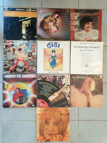 Lot disques vinyles - de, 10