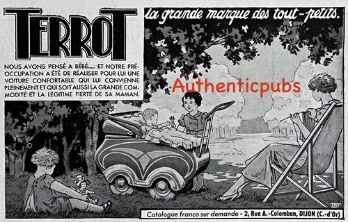 Publicite terrot poussette - terrot,