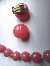 Collier ancien  et boucles à