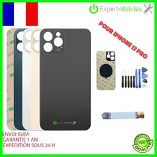 VITRE ARRIÈRE COMPATIBLE POUR iPhone 12 PRO 4 COULEURS AU CHOIX