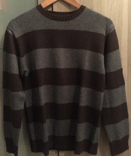 Pull rayé gris/chocolat GAP - Taille 13 XL