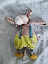 Moulin Roty Doudou âne attache tétine Les Cousins du Moulin – peluche éveil bébé