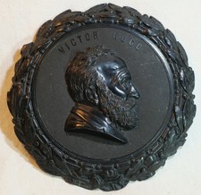 Grand médaillon XIX en bois durci Napoléon 1er Empereur - COU25NAP001