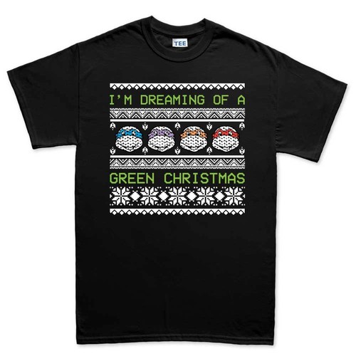 Green christmas turtle ugly - christmas,