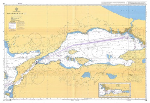 Carte maritime marmara - du,