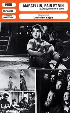 Fiche Cinéma - LADISLAO VAJDA. MARCELLIN, PAIN ET VIN. 1955