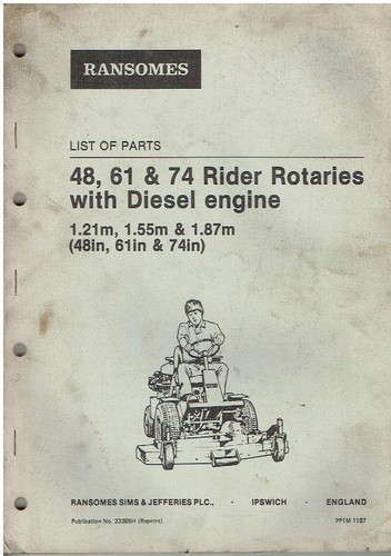 Ransomes 74 rider - ransomes, 74"