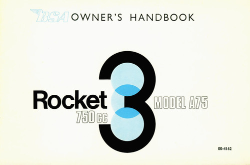 Manuel moto bsa rocket - la, 3