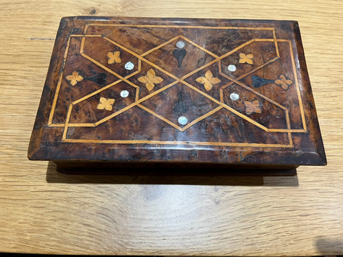 B11 boîte xixe marqueterie - b11-boîte,