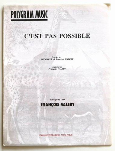 Partition sheet music francois - partition,