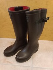 bottes aigle doublées néoprène P40 marron