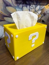 Boîte à Mouchoirs Super Mario Bros Mystère Jaune Décoration Geek 17,5 cm