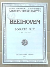 Partition BEETHOVEN SONATE n°