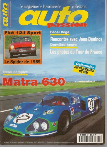 Auto passion matra 630 - passion,