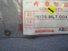 Rondelle dans montage de carbu