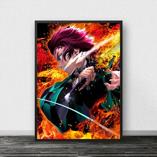 Poster demon slayer toile